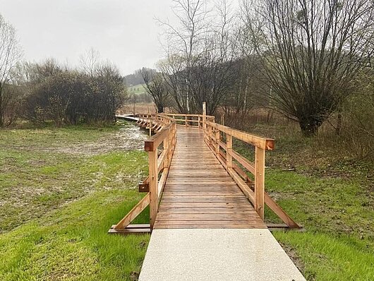 most na učni poti v parki Nimno v Rogaški slatini