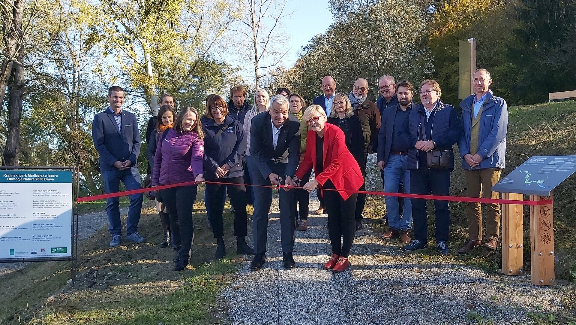 Odprtje interpretacijskega poligona Natura 2000 Drava ob Limbuškem nabrežju (foto: Borut Rojs)