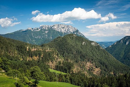 pogled na goro Raduha v Kamniško-Savinjskih Alpah