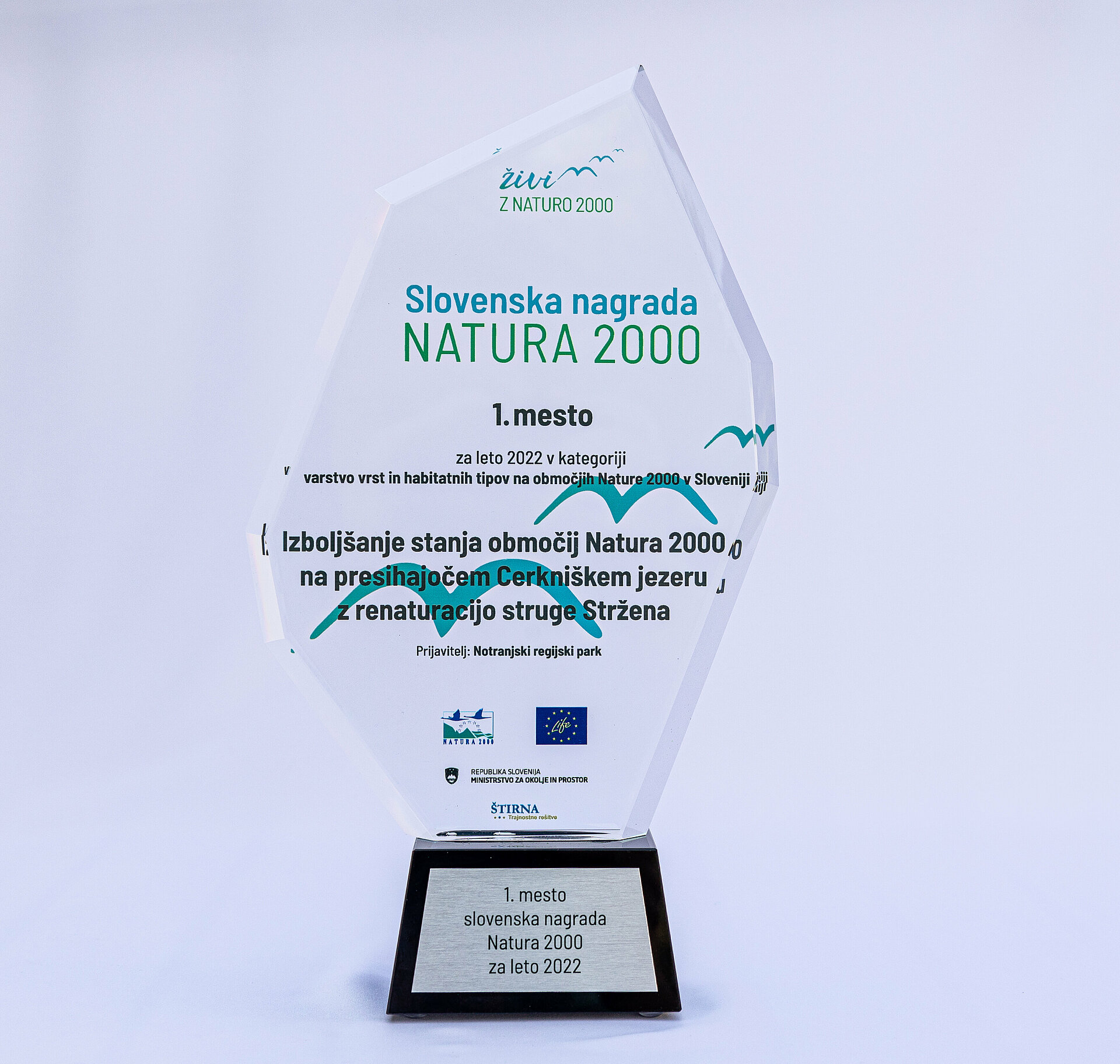 plaketa Slovenska nagrada Natura 2000