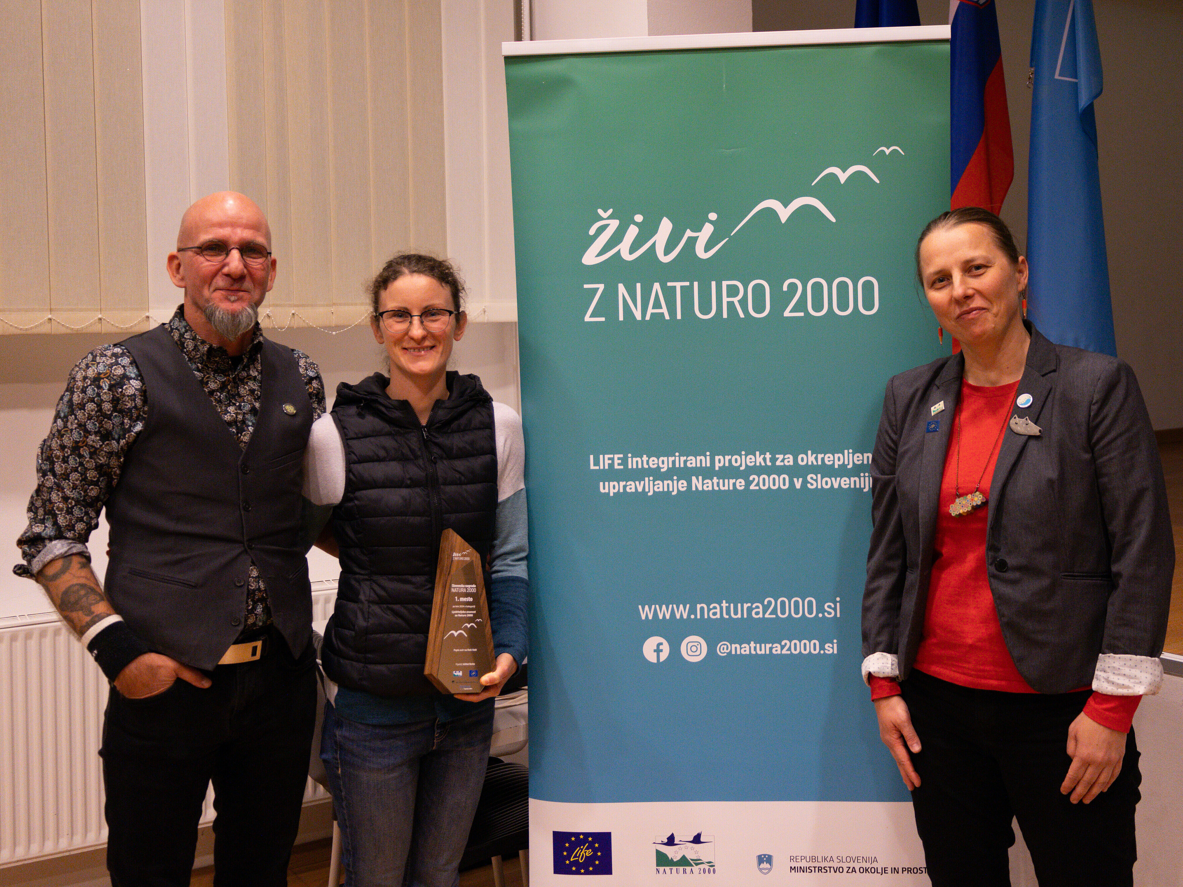 Podelitev slovenske nagrade Natura 2000 Inštitutu Revivo (Foto: Zavod Štirna)