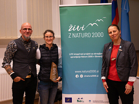 Podelitev slovenske nagrade Natura 2000 Inštitutu Revivo (Foto: Zavod Štirna)