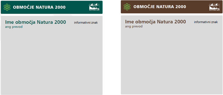 Prikaz oznake območja Natura 2000