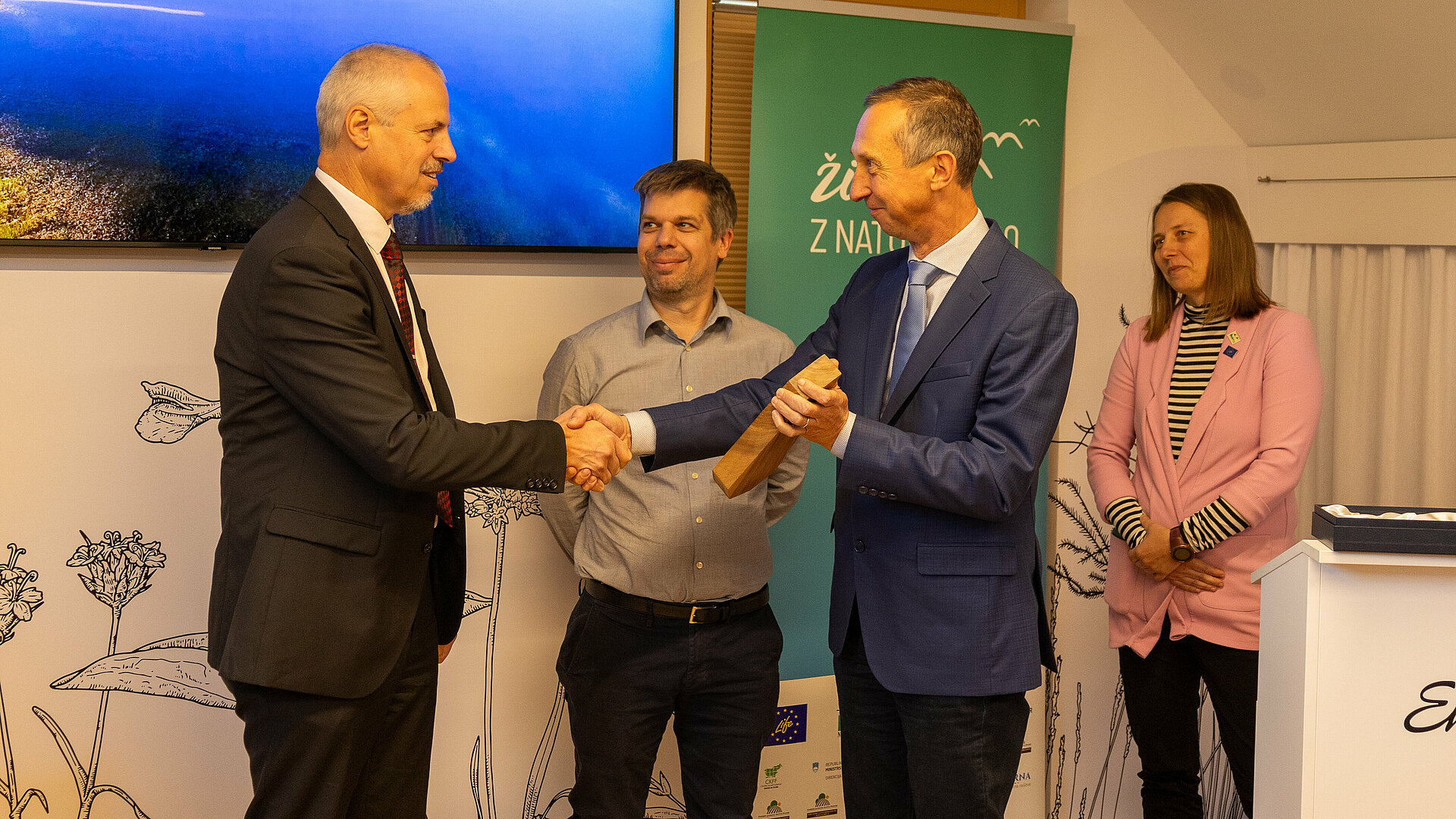 Podelitev slovenske nagrade Natura 2000 Občini Pivka, Krajinski park Pivška presihajoča jezera (Foto: Zavod Štirna)