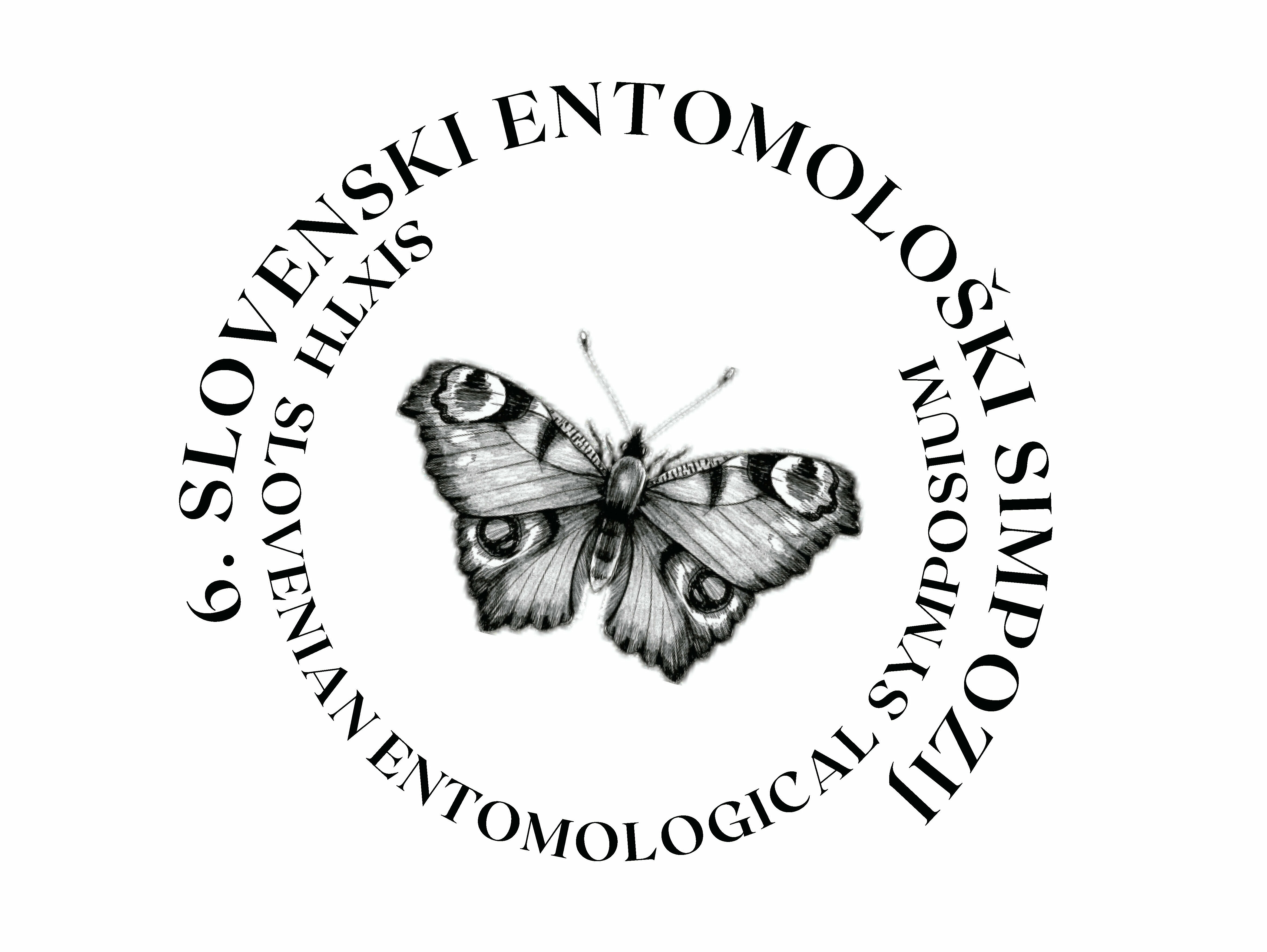 naslovnica knjige povzetkov z logotipom šestega slovenskega entomološkega simpozija  z mednarodno udeležbo