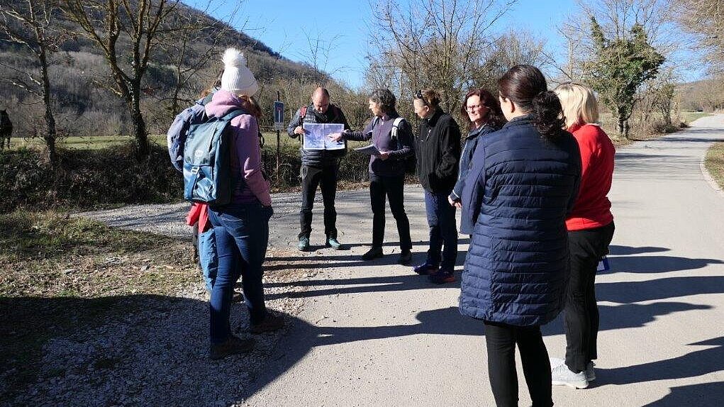 Nadzorni obisk projekta LIFE-IP NATURA.SI - ogled izvedenih ukrepov na pilotnem območju Slovenska Istra (foto: arhiv projekta LIFE-IP NATURA.SI)
