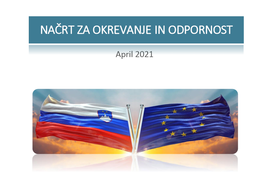 izsek iz naslovnice vladnega gradiva Načrt za ukrepanje in odpornost